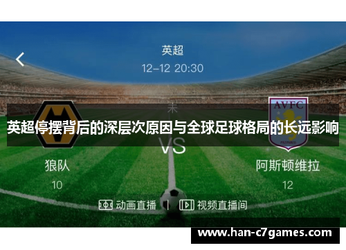 英超停摆背后的深层次原因与全球足球格局的长远影响 英超停摆背后的深层次原因与全球足球格局的长远影响